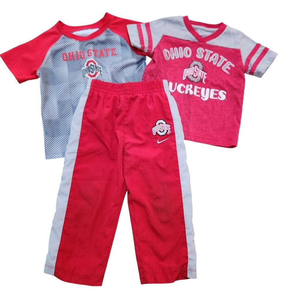 BUNDLE (3) Ohio State Buckeyes Boys Clothing Shirts Pants Jersey Boys 2T